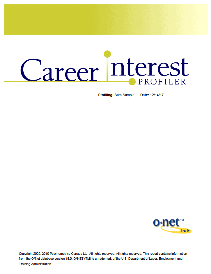 career-interest-profiler-assessment-psychometrics-canada