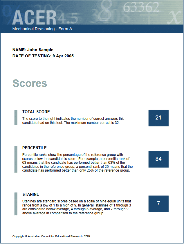 Acer mechanical reasoning assessment mechanical aptitude test