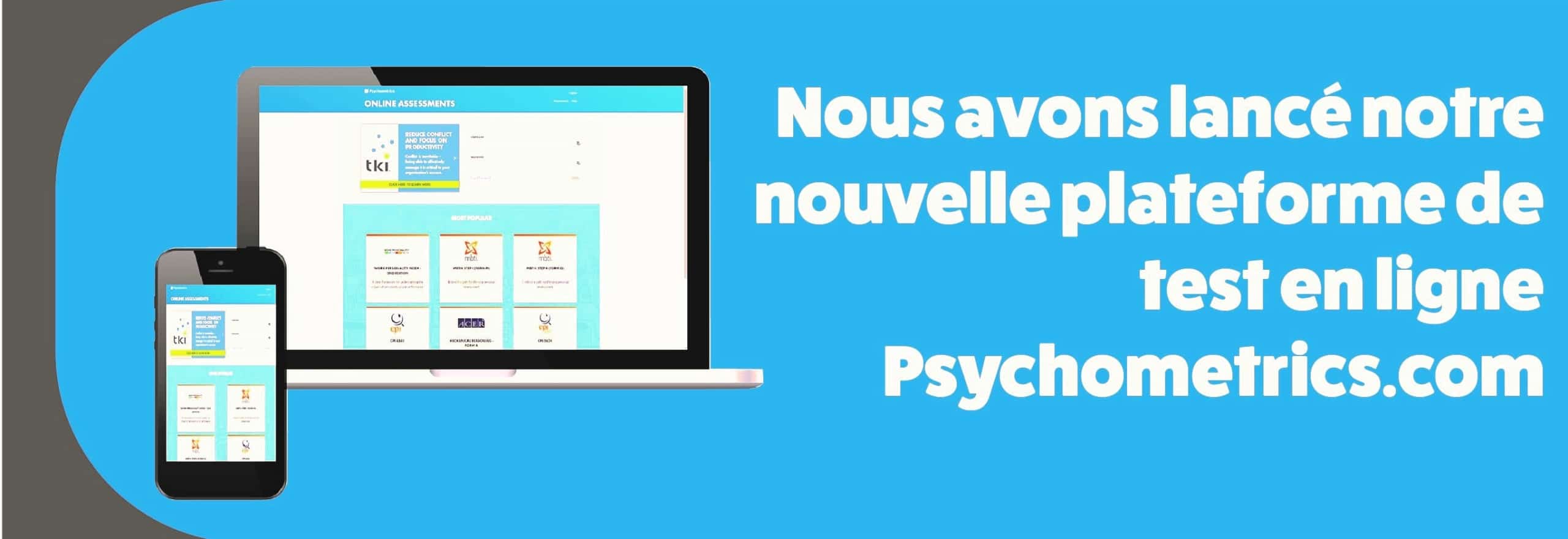 Platforme de test en ligne Psychometrics.com