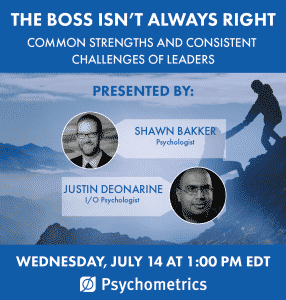 Complimentary Webinar - The Boss Isn't Always Right - Common strengths and consistent challenges of leaders