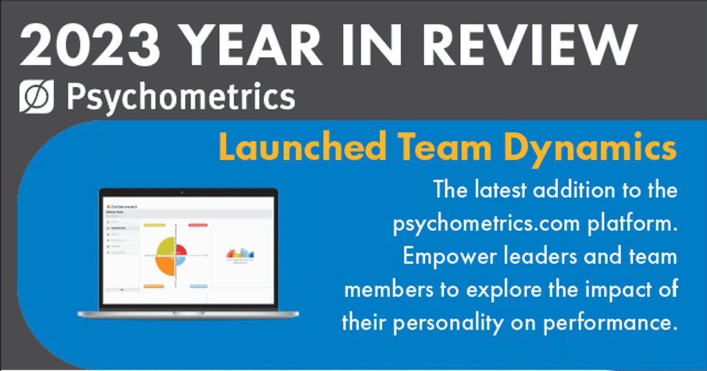 2023 Year in Review Launched Team Dynamics