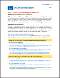 MBTI Healthcare Providers