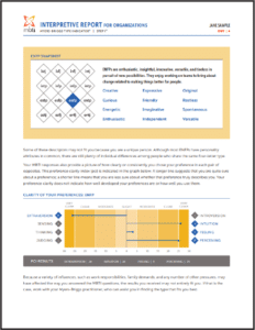 MBTI Interpretive Organizations