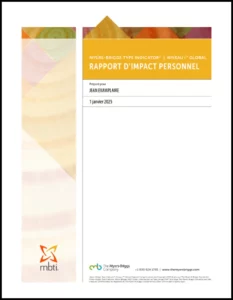 Rapport d’impact personnel MBTI® 
