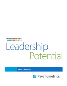 Leadership Potential Manual Cover